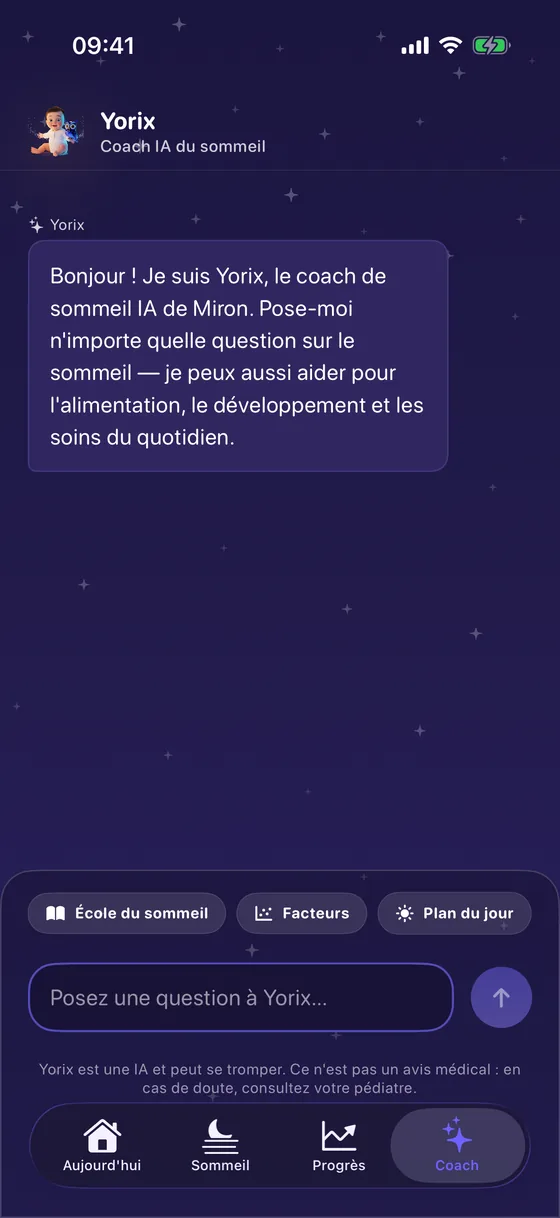 Discussion avec le coach IA de Yorix