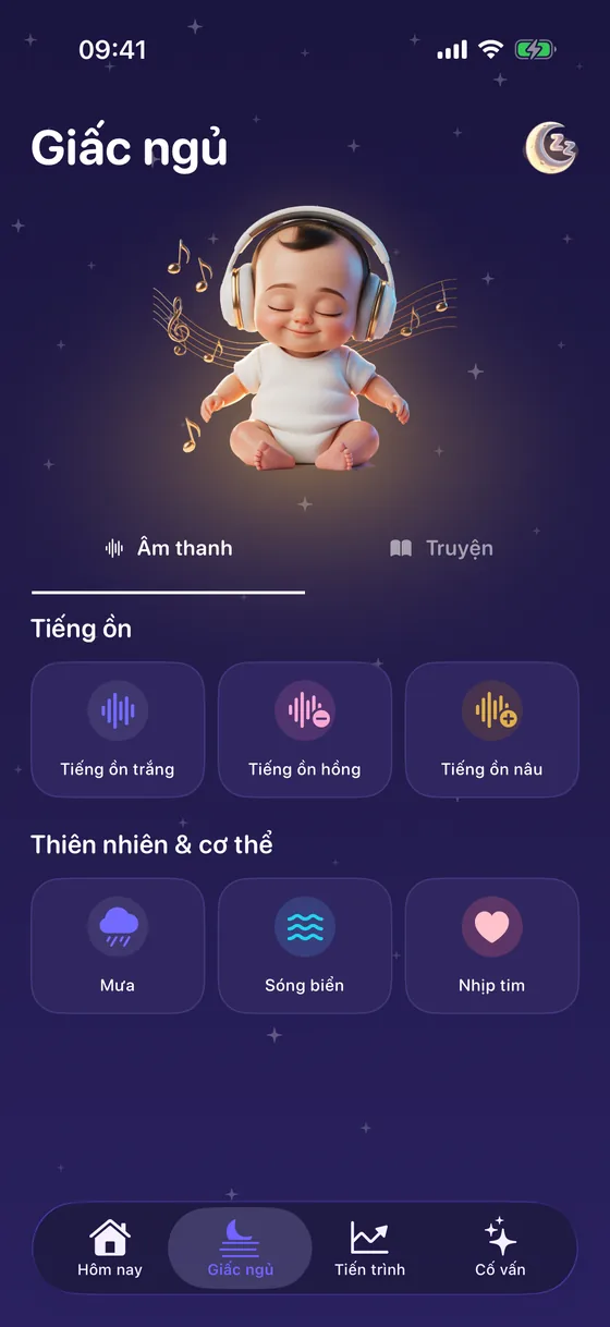 Âm thanh ru ngủ trong Yorix