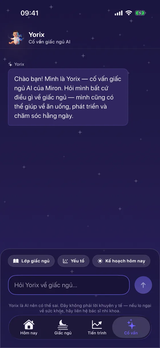 Trò chuyện với cố vấn AI của Yorix